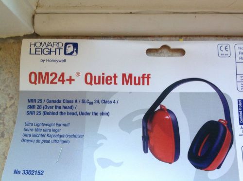 Howard Leight QM24+ Earmuffs - quiet muff ear muffs multi position w/