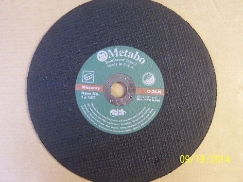 Set of 3: 12&#034; abrasive cut-off wheels for masonry, metal, and asphalt for sale