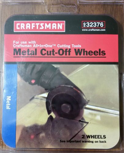 Craftsman metal cut-off wheels 9-32376 for use w/all-in-one right angle 9-32361 for sale