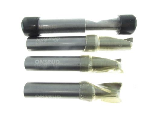 New lot of 4 lmt-onsrud 1/2&#034; solid carbide one flute upcut o flute for aluminum for sale