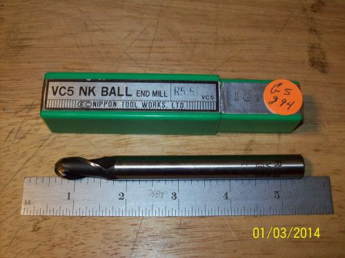 Ball Endmill H.S.S. Metric R 5.5 x 11 x 4-3/4”Lg See DESCRIPTION FOR Condition