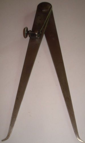 Vintage starrett 8 in firm-joint inside calipers w/ flat legs + fine adjustment for sale