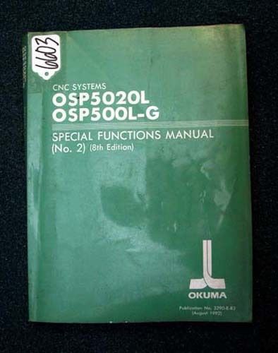 Okuma Special Functions Manual CNC Systems OSP5000L 3290-E-R3 (Inv.6603)
