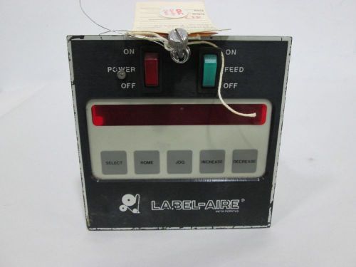 NEW LABEL AIRE 0014581 74-612-91 B DISPLAY CONTROL ASSEMBLY LABELER D326128