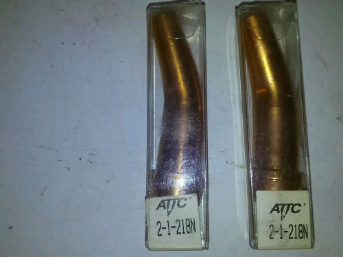 ATTC Brand (Victor type)Acetylene torch tip, Series 2-1-218N  size # 2, 2 tips