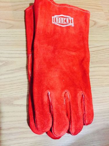 Ironcat 100% leather welding gloves - large size free shipping! for sale