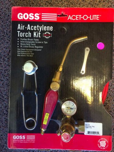 Goss feather flame air-acetylene torch outfits - ka-1h  acet-o-lite for sale