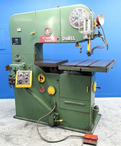 USA MADE! DoALL 36&#034; VERTICAL BANDSAW #3612-3 W/ WELDER, COOLANT, HYDRAULIC TABLE
