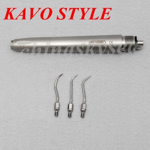 Dental air scaler polisher handpiece w/ 3 tips 17,000 hz kavo super sonic style for sale