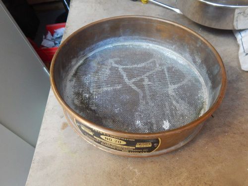 U.S. Standard Testing Sieve&#034;W.S.Tyler&#034; # 20