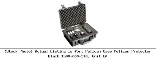 Pelican case pelican protector black 1500-000-110, unit ea lab safety unit for sale