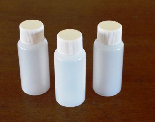 Plastic bottle w/white screw cap lid, 1-oz., (hdpe), 12-pack * on sale!!! for sale
