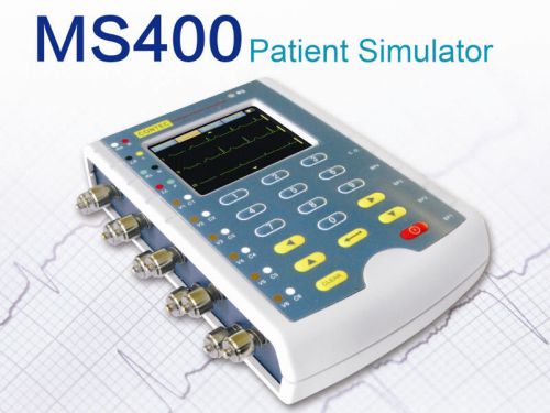 Ms400 portable multi-parameter patient simulator 3.5”touch screen,ecg resp temp for sale