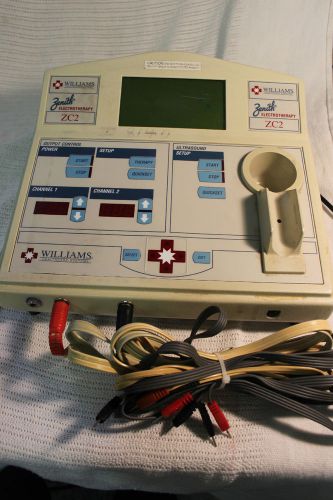 Williams Healthcare Systems Zenith 6200 Ultrasound Electrotherapy ZC2