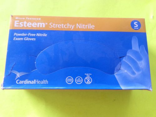cardinal health powder free, stretchy nitrite exam gloves, small, 100 counts