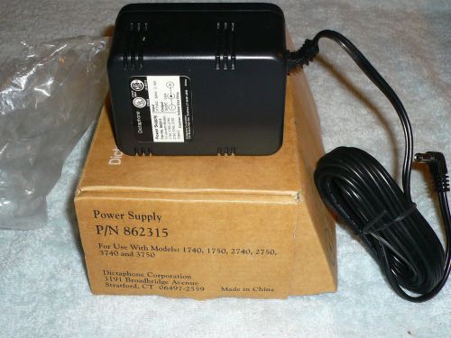 Dictaphone power supply ac adapter 862315 - transcriber 1740 1750 2740 2750 3740 for sale