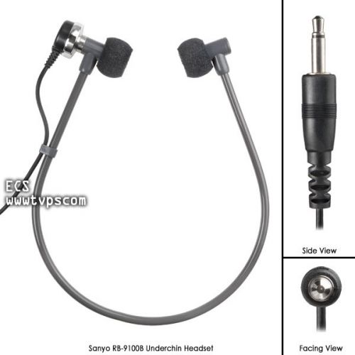 Sanyo rb 9100b 3.5 mm underchin transcription headset for sale