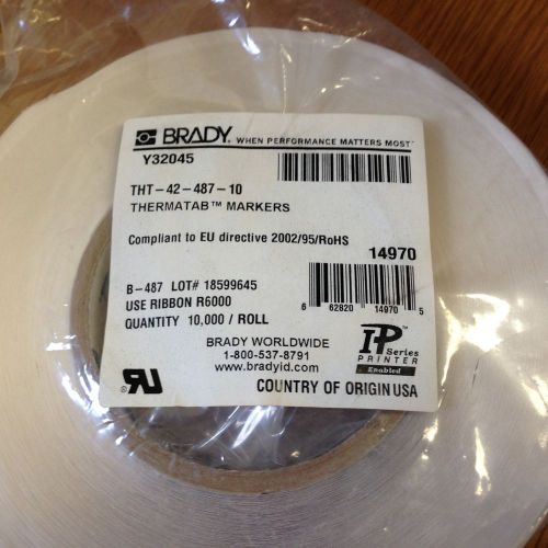Thermal transfer labels brady pt# tht-42-487-10 for sale