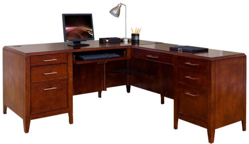 Conrad chestnut right facing l-desk for sale