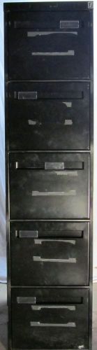 5 Drawer Steel File Cabinet / Non-Locking / Letter Size / Good Condition
