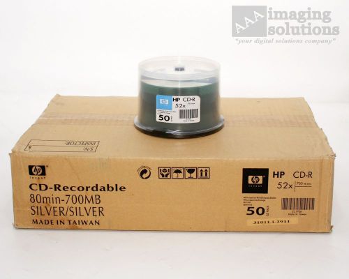 Case of 6 HP CD-R 52x 700MB 50Pack of CD&#039;s - P/N CC170B (300 total CD-R)