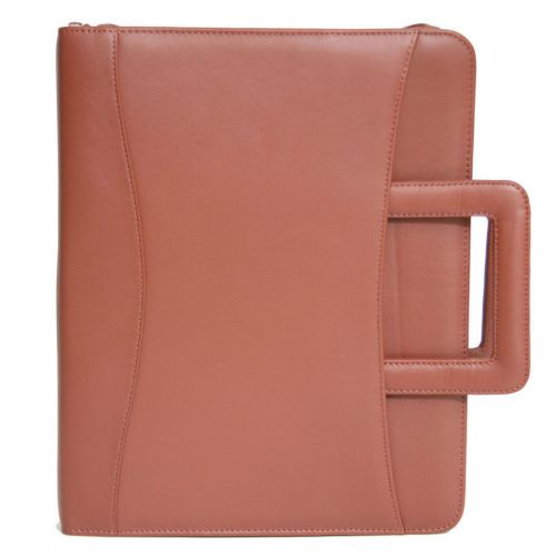 Royce leather zip around binder padfolio - tan for sale