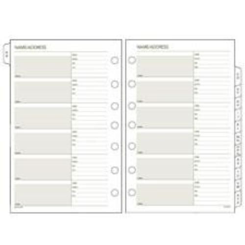At-A-Glance Classic Refill A-Z Phone Directory/index 5-1/2&#039;&#039; x 8-1/2&#039;&#039; 23 Tabs