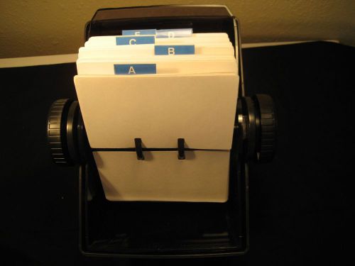 Rolodex Covered Card File, Swivel, 500 cards 66891