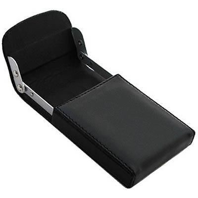 New Automatic Slide Leather Pocket Business ID Credit Card Holder Case Box B06