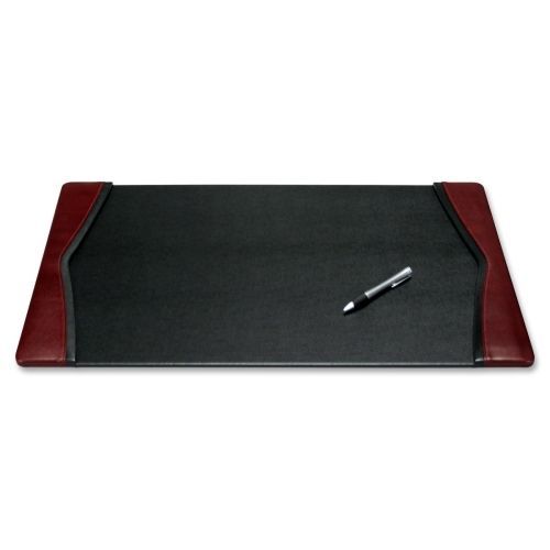 Dacasso 22 x 14 Desk Pad - Burgundy Leather - Felt Black Backing