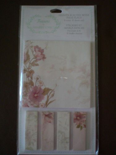 Treasures by SHABBY CHIC - Self Stick Notes with Page Flags - floral