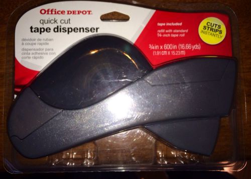 Office Depot Quick Cut Tape Dispenser (Black)