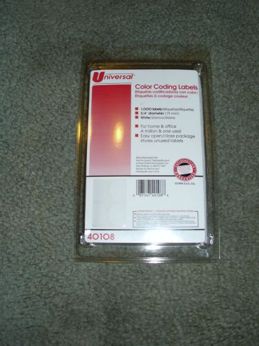 Universal Office Products #40108  1000 .75&#034; Color Coding Labels