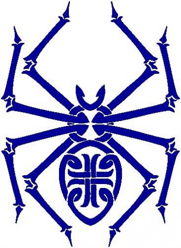 30 Custom Blue Celtic Spider Personalized Address Labels