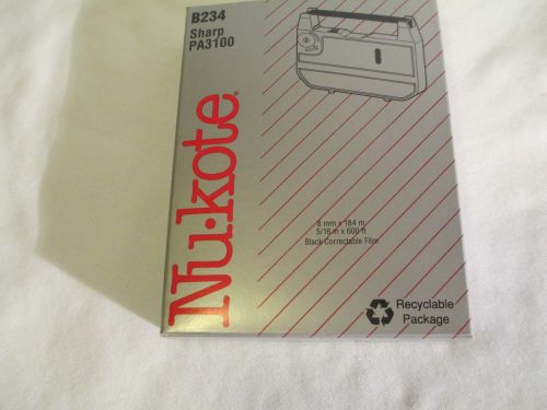 Nukote B234 - for Sharp PA3100 - Black Correctable film - New in box