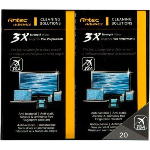 Antec 3x cleaner wipes 20p 20ct cleaning wipes 3x clean for sale