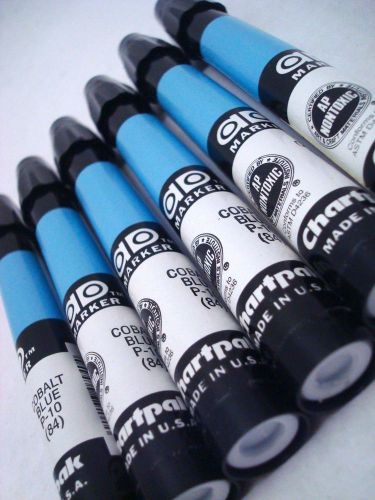 NEW Chartpak AD Marker Cobalt Blue Set of 6 P-10 (84) NOS Art Pen