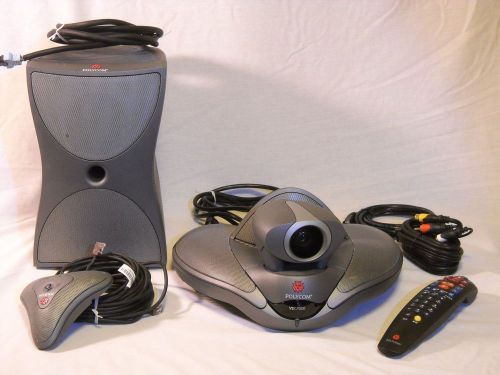 Polycom VSX 7000 *MULTIPOINT* w/Subwoofer, Mic w/cable, Remote, Cables - TESTED