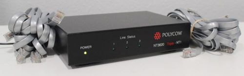 Polycom Telecom UT-3620 Triple  Network Termination NT1 + Cables &amp; Power Supply!