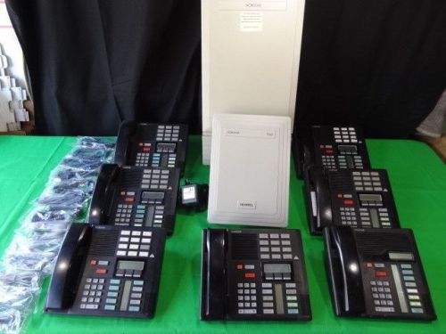 Norstar MICS 4-8 Line Flash Voice Mail Used Office 7 Phone System M7310/M7208