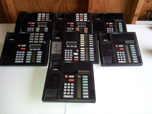 Lot of 7 Meridian &amp; Norstar Business Telephone Phone Phones