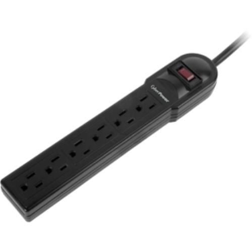 Csb604 cyberpower essential 6-outlets surge suppressor 900 joules 4ft cord for sale