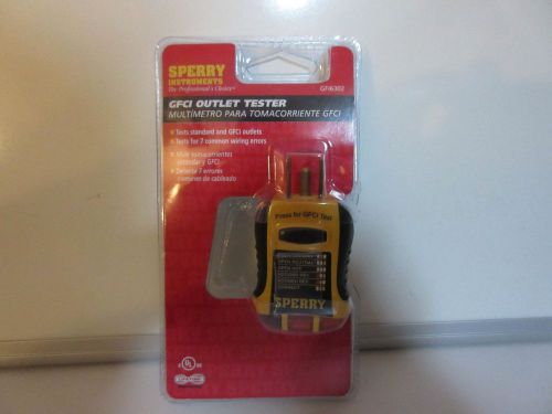 Sperry GFCI Outlet Tester GFI6302