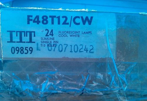 24 ITT F48T12/CW 48 inch Fluorescent single pin T12 bulbs