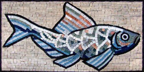 Decorative Fish Mosaic Art