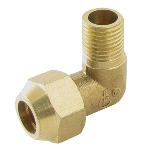 12mm Male Thread Brass Piping Adapter Connector Gold Tone