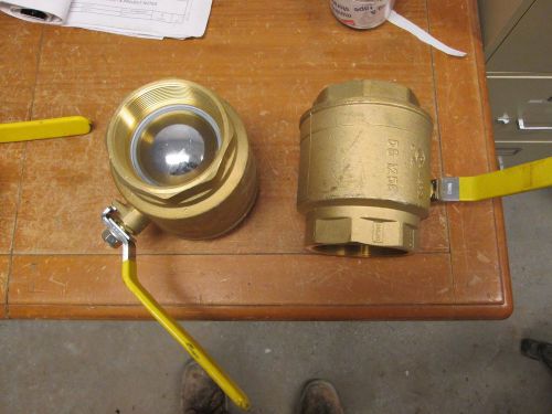 4&#034; brass WOG ball valves