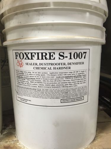FOXFIRE S-1007 SEALER SEALER, DUSTPROOFER, CHEMICAL HARDENER, DEN