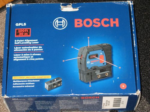 Bosch 100 ft self leveling line generator laser level gpl5 new for sale