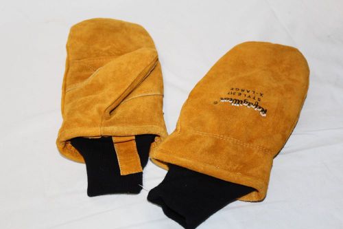 Refrigiwear mens gold cold weather mittens / gloves sz-xlrg style-317 for sale